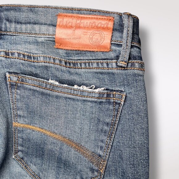 Driftwood Marilyn Jeans 26 Embroidered Floral Skinny Stretch Denim - Picture 8 of 8